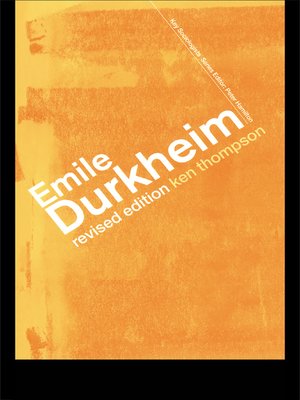 cover image of Emile Durkheim